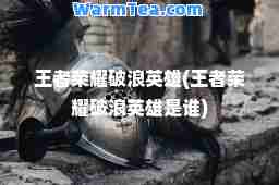 王者荣耀破浪英雄(王者荣耀破浪英雄是谁)