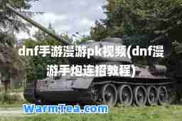 dnf手游漫游pk视频(dnf漫游手炮连招教程)