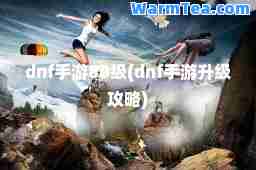 dnf手游80级(dnf手游升级攻略)