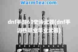 dnf手游60史诗武器(dnf手游各职业毕业武器)