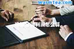 净利润 净利润怎么算