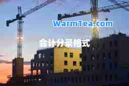 会计分录格式