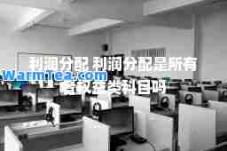 利润分配 利润分配是所有者权益类科目吗