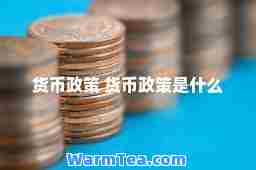 货币政策 货币政策是什么