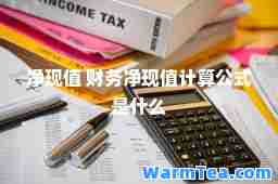 净现值 财务净现值计算公式是什么