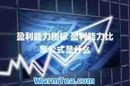 盈利能力指标 盈利能力比率公式是什么