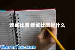 速动比率 速动比率是什么