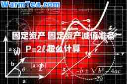 固定资产 固定资产减值准备怎么计算