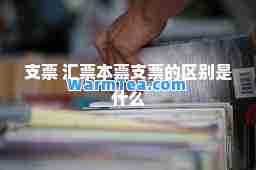 支票 汇票本票支票的区别是什么