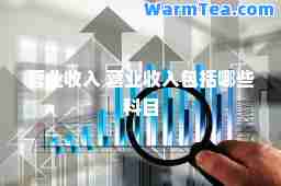 营业收入 营业收入包括哪些科目