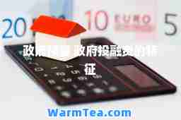 政府预算 政府投融资的特征