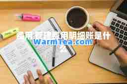 费用 管理费用明细账是什么