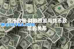 货币政策 财政政策与货币政策的关系