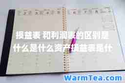 损益表 和利润表的区别是什么是什么资产损益表是什么
