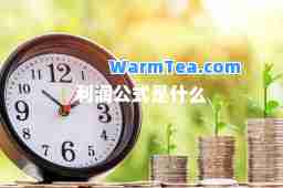 利润公式是什么