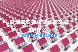 变动成本 单位变动成本率是什么