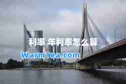 利率 年利率怎么算