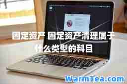 固定资产 固定资产清理属于什么类型的科目