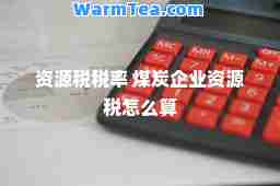 资源税税率 煤炭企业资源税怎么算