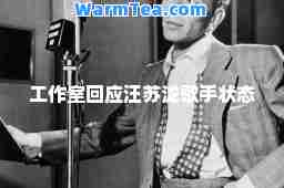 工作室回应汪苏泷歌手状态