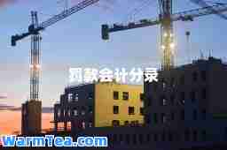 罚款会计分录