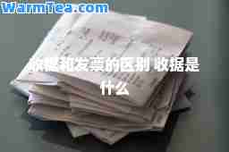 收据和发票的区别 收据是什么