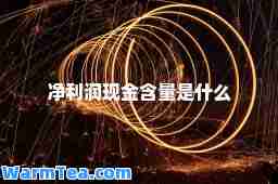 净利润现金含量是什么