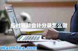应付账款会计分录怎么做