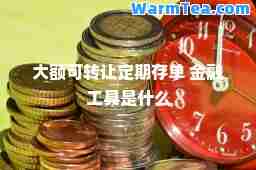 大额可转让定期存单 金融工具是什么