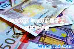 年底双薪 年底双薪属于工资还是奖金