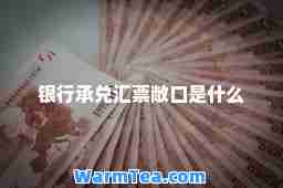 银行承兑汇票敞口是什么