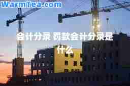 会计分录 罚款会计分录是什么