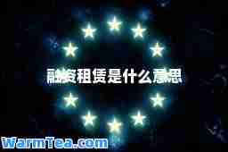 融资租赁是什么意思