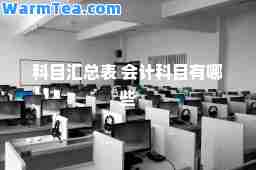科目汇总表 会计科目有哪些