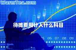 待摊费用计入什么科目