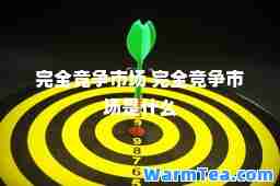 完全竞争市场 完全竞争市场是什么