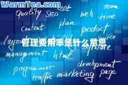 管理费用率是什么意思