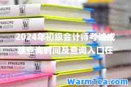 2024年初级会计师考试成绩查询时间及查询入口在