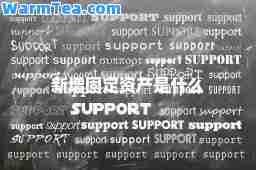 新增固定资产是什么