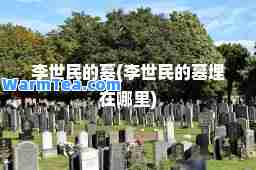 李世民的墓(李世民的墓埋在哪里)