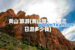 黄山 旅游(黄山旅游攻略三日游多少钱)