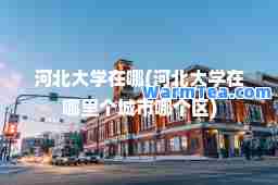 河北大学在哪(河北大学在哪里个城市哪个区)