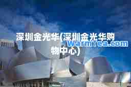 深圳金光华(深圳金光华购物中心)