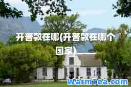开普敦在哪(开普敦在哪个国家)