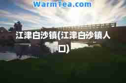江津白沙镇(江津白沙镇人口)