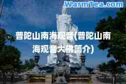 普陀山南海观音(普陀山南海观音大佛简介)
