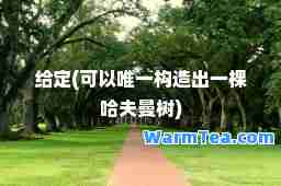 给定(可以构造出一棵哈夫曼树)