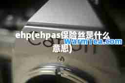 ehp(ehpas保险丝是什么意思)