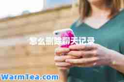 怎么删除聊天记录