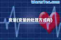 变量(变量的处理方式有)